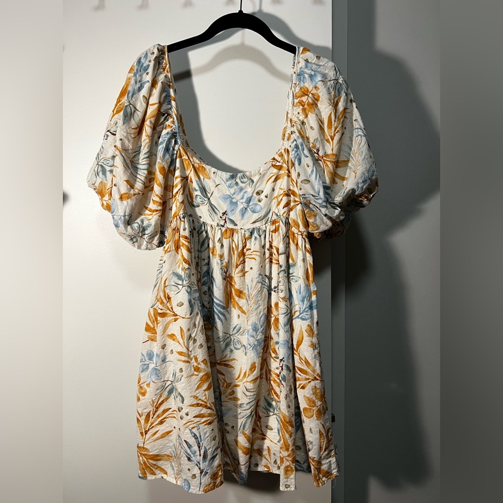 Floral Puff Sleeve Dress
